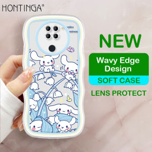 Hontinga Casing Case For Xiaomi Redmi Note 9 Pro Max Note 9S Note7 Note 7 Pro Case Transparent Clear Cases Anime My Melody Kuromi Soft Silicone Wavy Rubber Cases Back Cover Phone Case Softcase Casing For Girls