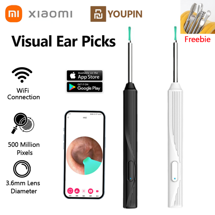 Xiaomi Youpin Smart Ear Pick with Camera Visual Ear Picking Tool Earwax ...
