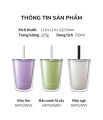 Ly nhựa 2 lớp LocknLock Bubble Tea Cold Cup HAP529 720ml, Hàng chính hãng, kèm ống hút trân châu - JoyMall. 