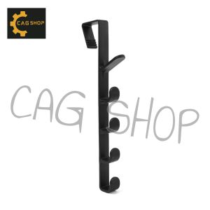 CAG SHOP 1PC  Multifunctional Five-section Hook Portable Coat Hook Behind Door Towel Hook Seamless Hook
