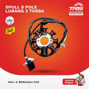 TRS Spull 8 Pole Lubang 2 Spull Pengapian Motor Roda Tiga Tossa Hercules Spareparts Original TRS SEMARANG