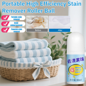 Portable High Efficiency Stain Remover Roller Ball Remove Various Dirt Oil Stain Remover-Roll Bead