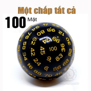 Xí ngầu 100 mặt số từ 1 đến 100 dòng acrylic cao cấp