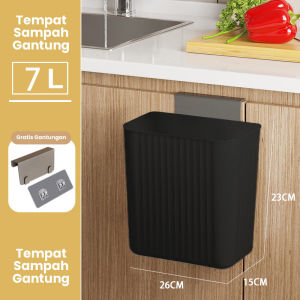 Inaso Tempat Sampah Tutup Dapur Gantung Tong Sampah Plastik Trash Bin Meja Toilet Kamar Mandi Serbaguna HSB640