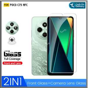 PAKET 2IN 1 Tempered Glass Poco C75 NFC F6 5G M6 Pro 4G M3 Anti Gores Kaca Xiaomi Pocophone M3 M6 Pro 4G F6 5G