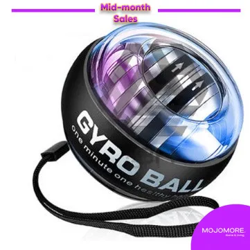 LED Gyro Ball Gyroscope LED Wrist Ball Power Tennis Arm Muscle Force Fitness Trainer [Forearm muscle training arm strengthening ball 带灯腕力球]