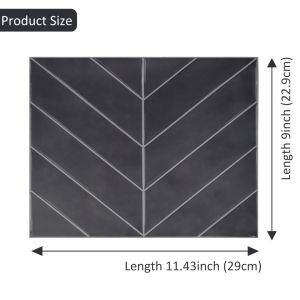 SAVVYSHELF 1PC Self-adhesive Peel and Stick Backsplash Waterproof 11.4" x 9" Wallpaper Durable Home Decor Stick Tile for Kitchen Bathroom