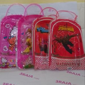 ALAT TULIS SEKOLAH 5 IN 1 FREE TAS / PENSIL PENGHAPUS RAUTAN PENGGARIS