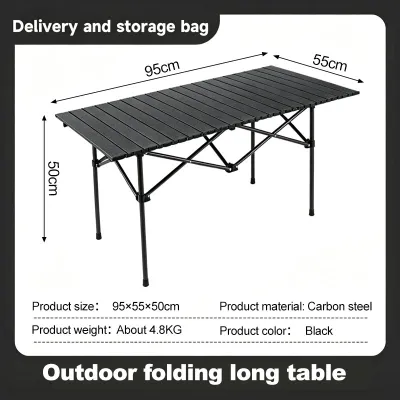 LOOGU Outdoor Foldable Table Rugged Portable Multifunction Camping Barbecue Coffee Bar Table