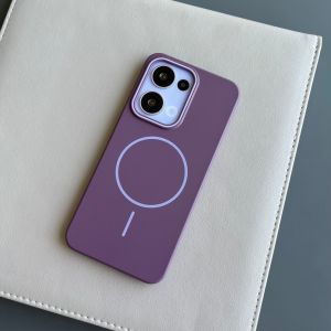 Hard Case Glossy Magnetik Support Magsafe Wireless Charging Phone Liquid Silikon Slim Skin Candy Macaron Kompatibel Untuk Xiaomi 15 15 Ultra Redmi A5 14C Note 14 4G 14 5G 14 Pro 5G 14 Pro Plus Poco F7 Pro F7 Ultra C71 C75 X7 5G X7 Pro 5G