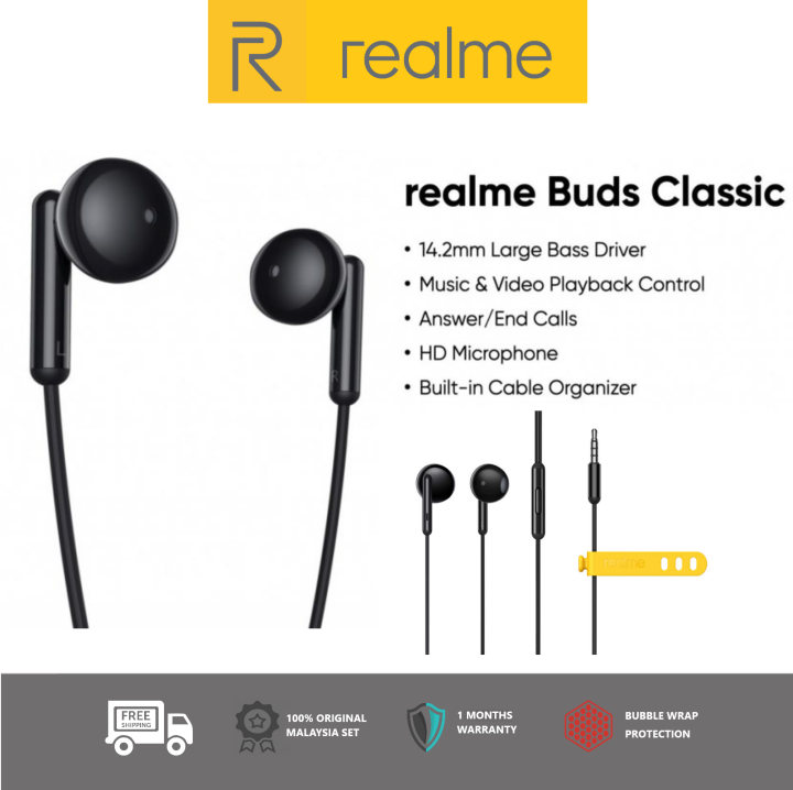 Realme buds outlet classic earphones