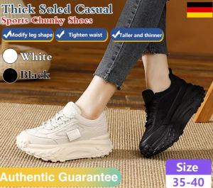 Thick-soled casual sports daddy shoes womens 2023 spring new fashion mix-and-match heightened white shoes Casual and comfortable