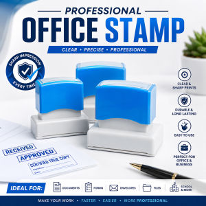 Professional Office Stamp | CustomStamp for Business Office & School | Personalized Name Logo & Office Text