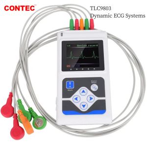 CONTEC TLC6000 24hours Dynamic ECG Systems EKG Recorder 12-lead ECG Holter Monitor PC Software Analyzer