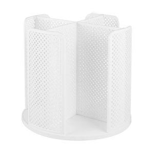 360° Rotatable Storage Rack Cup Dispenser 4 Compartment Cups and Lids Holder Detachable Desktop Multifunctional Dispenser