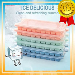 ( SIAP KIRIM ) Cetakan Es Batu Silikon+Tutup 24 Cube - Cetakan Es batu Elastis / Cetakan Coklat / Cetakan Puding / Cetakan Agar-agar by KEDAI REJEKI