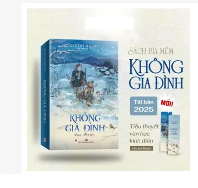 Sách - Không Gia Đình (Bìa Mềm) tái bản 2025 Tiểu thuyết của Hector Malot Văn học kinh điển