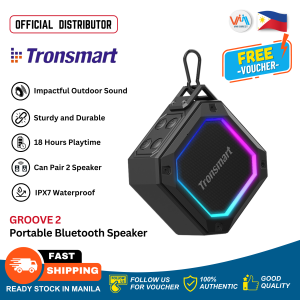 Tronsmart Groove 2 Portable Bluetooth Speaker Audio 5.3 Wireless Stereo Speaker IPX7 Waterproof Superior Bass LED Light Bluetooth Mini Speaker Speaker for Motorcycle Smartphone Outdoor Speaker  VMI Direct