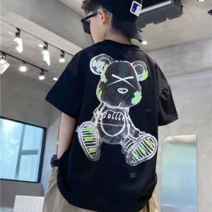 Children King Tshirt for Kids Boys Cotton Summer Short Sleeve White Sport Top Baby Teenage Fashion Casual Men Cartoon Printed On Sale Korean Style Running School Clothes Boy Girls Teen kurta kanak kanak lelaki