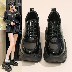 2024 New Thick Sole Single Shoes Womens Elevated Lefu Shoes