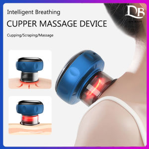 Dearbeauty Electric Cupping Therapy Massager With Red Light Therapy Portable Rechargeable Adjustable Cupping Therapy Massage Tool Back Body