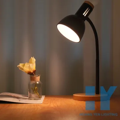 Đèn Học Đế Gỗ Để Bàn Dùng Bóng Đèn Led Bulb Chống Cận Thị Cao Cấp Phong Cách Hàn Quốc Hiện Đại