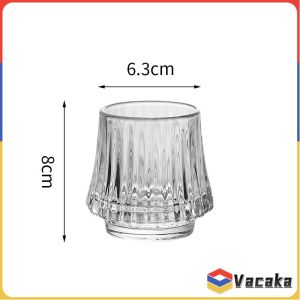 Vacaka 170ml Creative Stripes Coffee Mug Juice Tea Glass Cup Household Glass Milk Cup Cocktail/Whisky Glass