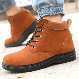 ผู้ชายรองเท้าบูทผู้ชายรองเท้าบูทแฟชั่นชาย รองเท้านิรภัยรองเท้าบูทหัวเหล็กรองเท้านิรภัยรองเท้าทํางาน