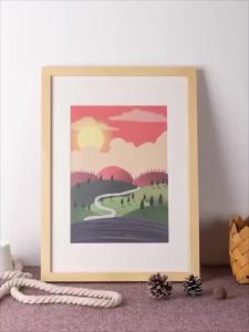 【wuxih】Bingkai foto pepejal bingkai foto dinding dipasang bingkai gambar a3 bingkai poster adat mana-mana saiz a4 bingkai teka-teki 4k8k bingkai pemasangan