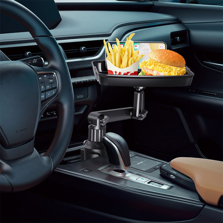 【HOMP】Cup Holder Tray Table Car Drink Holders Tray Adjustable