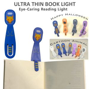 ILOIQD Ultra-Thin Book Clip Reading Light Card Size Eye-Protective Mini Lamp Delicate Gift Clip-On Structure Bookmark Reading Lamp Reading
