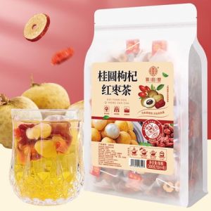 (300g/50pcs) Longan Wolfberry Red Dates Tea/Beauty Tea/Tonifying Qi 桂圆枸杞红枣茶/美人茶/美颜茶/桂圆红枣枸杞组合茶三角包 - 补气/养血/美容茶/明目茶