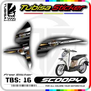 Sticker Striping Scoopy Karbu/Old - Stiker Striping Variasi Motor Scoopy Karbu/Old. TBS.16