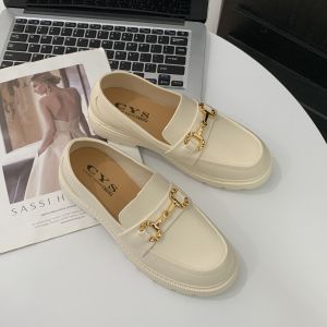 Azgalery SPT-44 / Sepatu Sandal Selop Wanita Low Heel Slip On Bahan PVC Motif Rantai Korea Girl Kasual Fashion Nyaman Empuk Dan Praktis / COD