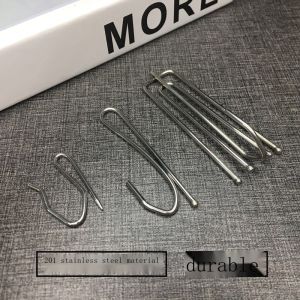 20PC Curtain Cloth Hook Stainless Steel Four-Claw Hook Single Hook Hook Hook S Sharp Hook Korean Bag Hook Cloth Fork