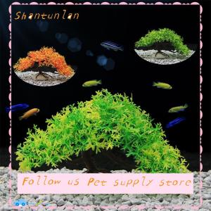 🎁【Special price】🎁Sha เครื่องประดับตกแต่งตู้ปลาจำลองต้นไม้ปลอมสำหรับตกแต่งภูมิทัศน์สุดสร้างสรรค์เครื่องประดับงานฝีมือพืชน้ำพลาสติกอุปกรณ์ตกแต่งต้นไม้ดอกไม้