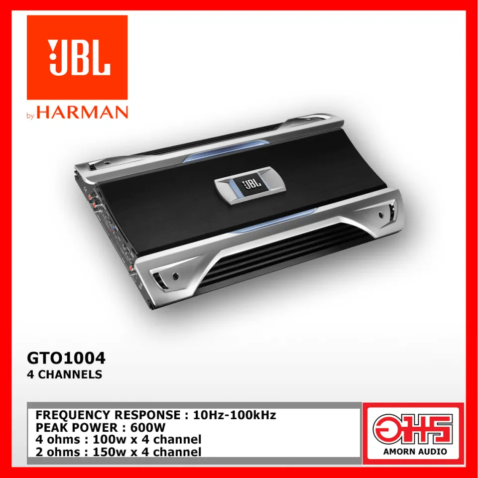 JBL GTO1004 CAR AUDIO POWER AMPLIFIER เพาเวอร์แอมป์ CLASS AB 4ชาแน