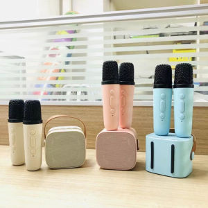 Mini Outdoor Speaker Home BT Party Speaker Wireless Portable Karaoke Speakers with Microphone Audio Card