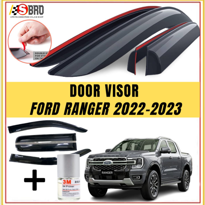 Ford Ranger T5 2008-2011 Door Visor Wind Deflector Air Press Window