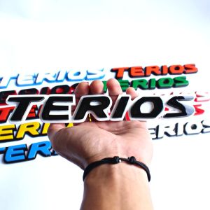 EMBLEM MOBIL TERIOS EKSTERIOR MOBIL DAIHATSU VARIASI TIMBUL 3D BAHAN FIBERGLASS