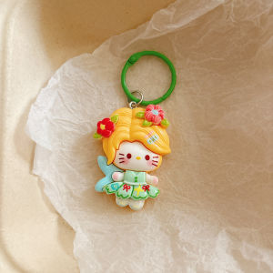 Cute Princess Dress KT Cat Keychain Pendant Girl Heart Bag Cartoon Pendant Accessories Best Friend Gift