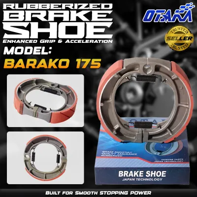 OTAKA BRAKE SHOE RUBBERERIZED FOR AEROX/MIO SPORTY/MIO SOULTY/MIO I 125 XRM110/GD110 / HD3 / BARAKO / RS100 / TMX155