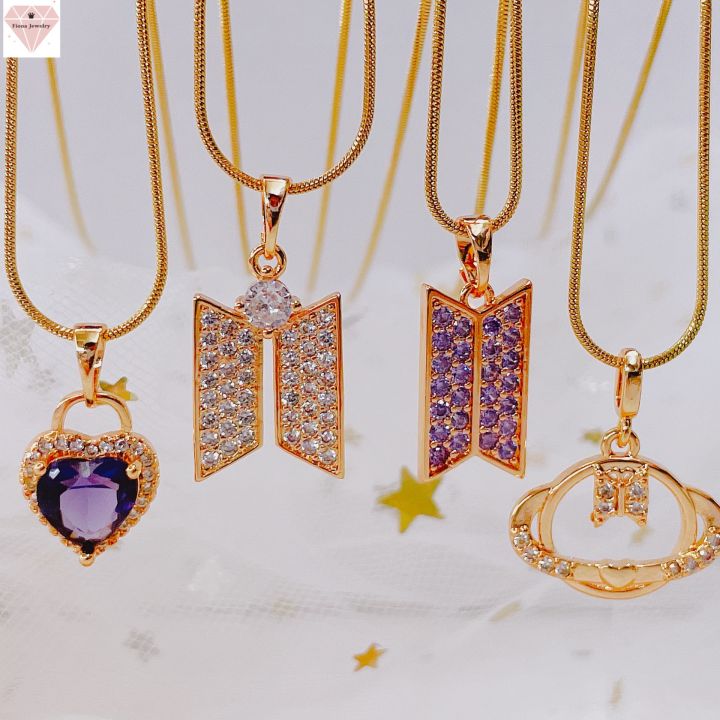 Fiona Jewelry 18k Rose Gold Plated Kpop BTS Inspired Army Pendant