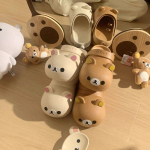 Free Shipping Summer Girl-Style Rilakkuma Clogs Non-Slip Odor-Resistant Cute For Women Suitable For Outdoor Wear Closed-Toe Sandals