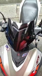 YAMAHA Y16ZR V2 ABS Cowling Visor with Rubber Set Carbon Black For Exciter 155