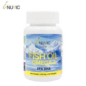น้ำมันปลา x 1 ขวด โอเมก้า 3 อินูวิค Fish Oil Omega 3 อีพีเอ ดีเอชเอ วิตามินอี EPA DHA Inuvic ฟิชออย Vitamin E