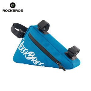 Rockbros Xe Đạp Túi Tam Giác Thời Trang Cài Đặt An Toàn Chống Nước Bền Trên Túi Ống Đơn Giản Mở Lớn Xe Đạp Đường Bộ MTB Thiết Bị Xe Đạp Gấp 3 Phương Pháp Lắp Đặt 0.8L 1.4L