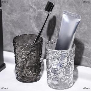 [COD] dfhws Plastic Mouthwash Toothbrush Cup With Handle Home Bathroom Tumblers Portable Mug Transparent Toothbrush Holder