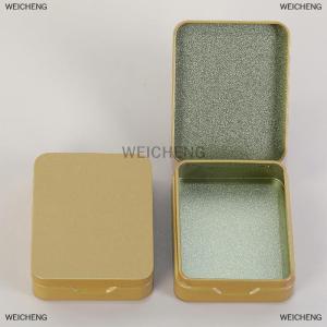 [COD] WEICHENG New tin lưu trữ hộp nhỏ kim loại lưu trữ hộp đồ trang sức phím tiền xu hộp đám cưới kẹo lưu trữ tin có thể tổ chức