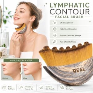 Lymphatic Face Brush Gua Sha Facial Contour Brush Lymphatic Drainage Eye Neck Care Skin Care Beauty Massager